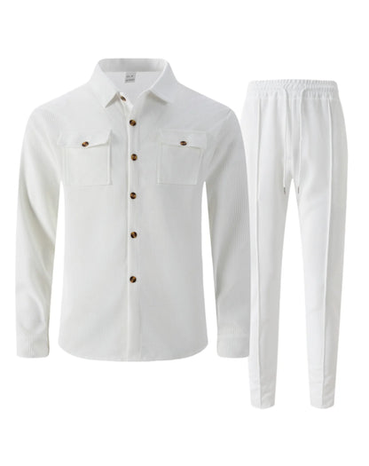 UrbanEase Padded Streetwear Two-Piece Set
