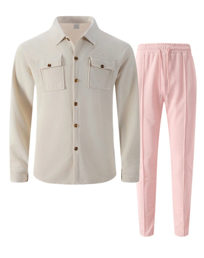 UrbanEase Padded Streetwear Two-Piece Set