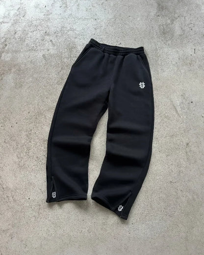 NeoFlex Y2K Embroidered Zipper Pants