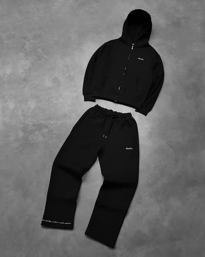Gothic Street Luxe Embroidered Y2K Tracksuit