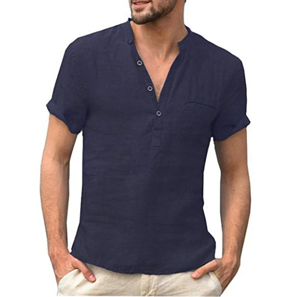 BreezeLite Linen-Cotton Summer Tee