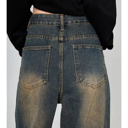 RetroCore Wide-Leg Vintage Denim Jeans