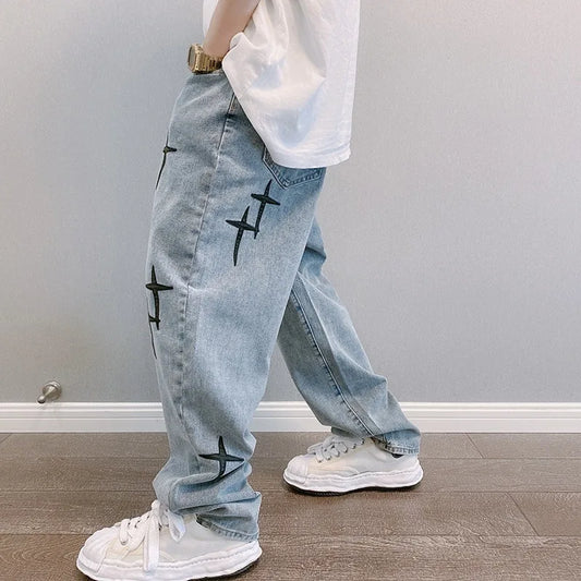 StarVision Vintage Wide-Leg Cargo Jeans