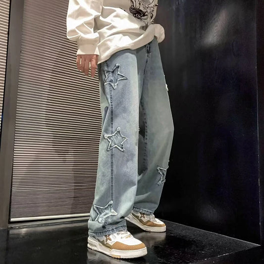 StarSplice Y2K Patchwork Tassel Jeans