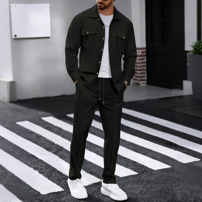 UrbanEase Padded Streetwear Two-Piece Set
