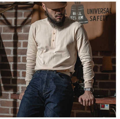Bronson Heritage 350G Heavyweight Henley