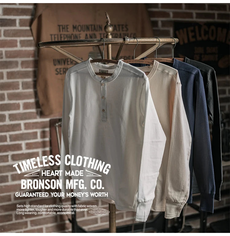 Bronson Heritage 350G Heavyweight Henley