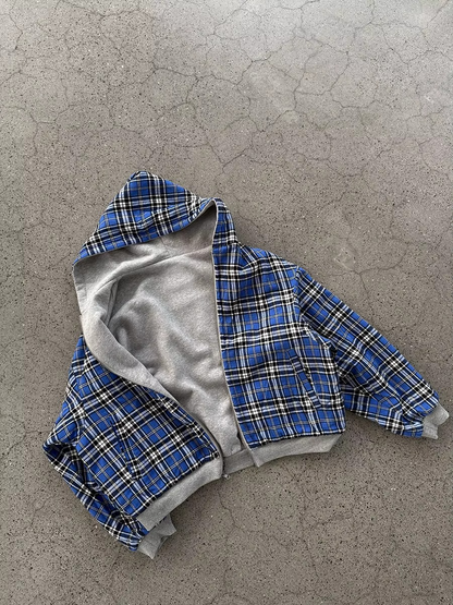 DualForm Luxe Reversible Plaid Hoodie