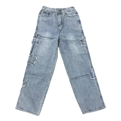 StarSplice Y2K Patchwork Tassel Jeans