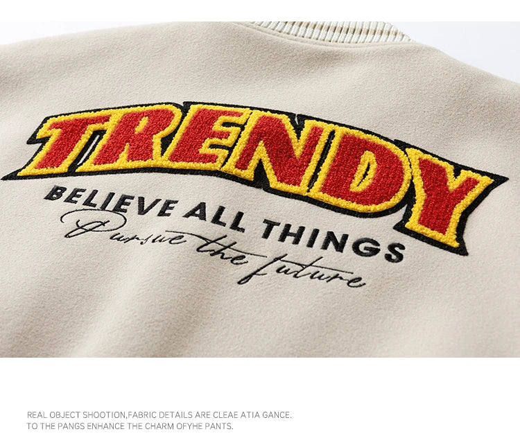 Echelon Embroidered Varsity Leather Jacket