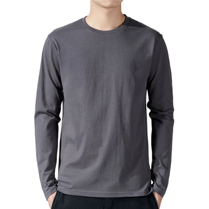 Essential Cotton Long-Sleeve Luxe Tee