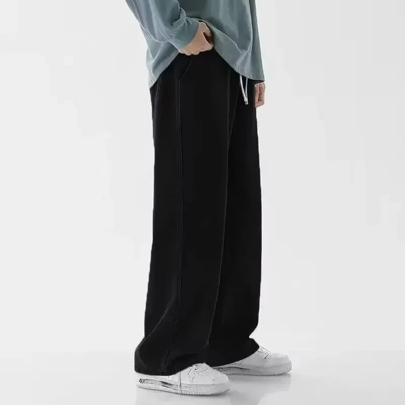 Korean Luxe Wide-Leg Street Jeans 2025
