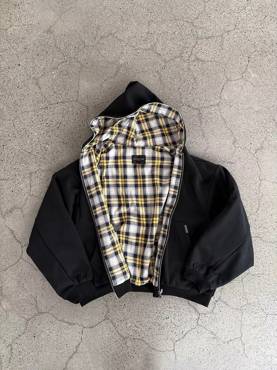 DualForm Luxe Reversible Plaid Hoodie