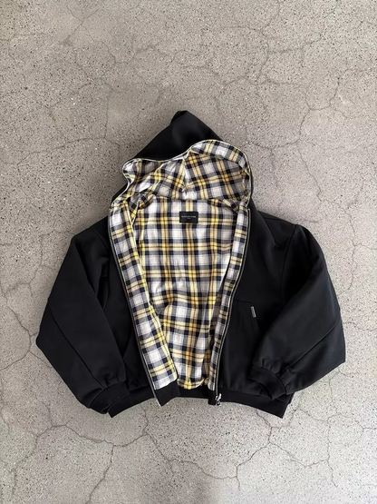 DualForm Luxe Reversible Plaid Hoodie