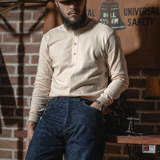 Bronson Heritage 350G Heavyweight Henley