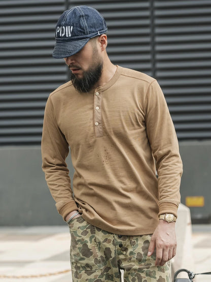 Bronson Heritage 350G Heavyweight Henley