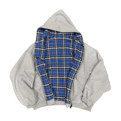 DualForm Luxe Reversible Plaid Hoodie