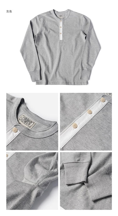 Bronson Heritage 350G Heavyweight Henley