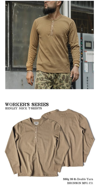 Bronson Heritage 350G Heavyweight Henley