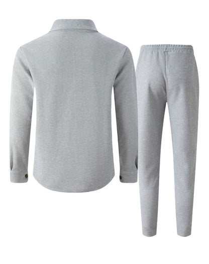 UrbanEase Padded Streetwear Two-Piece Set