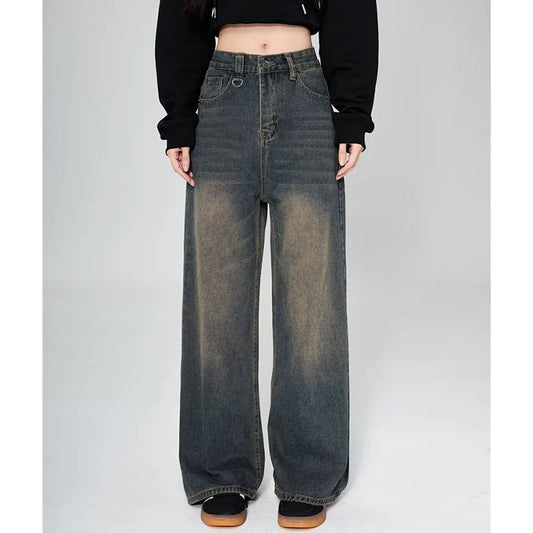 RetroCore Wide-Leg Vintage Denim Jeans