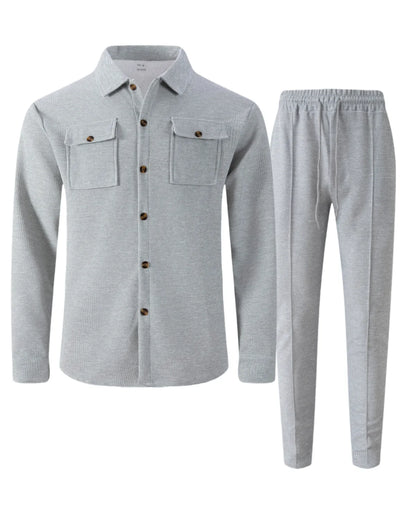 UrbanEase Padded Streetwear Two-Piece Set