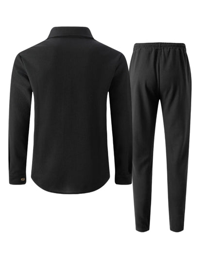 UrbanEase Padded Streetwear Two-Piece Set