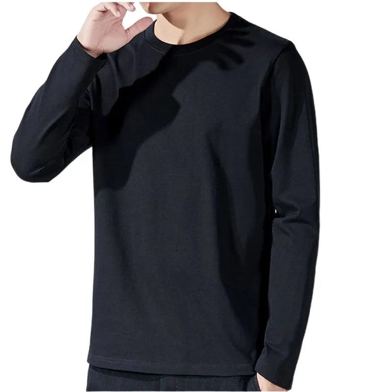 Essential Cotton Long-Sleeve Luxe Tee