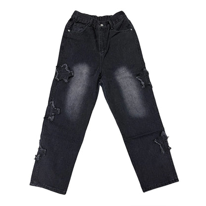 StarSplice Y2K Patchwork Tassel Jeans