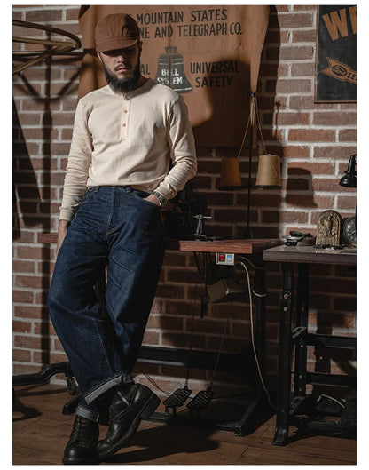 Bronson Heritage 350G Heavyweight Henley