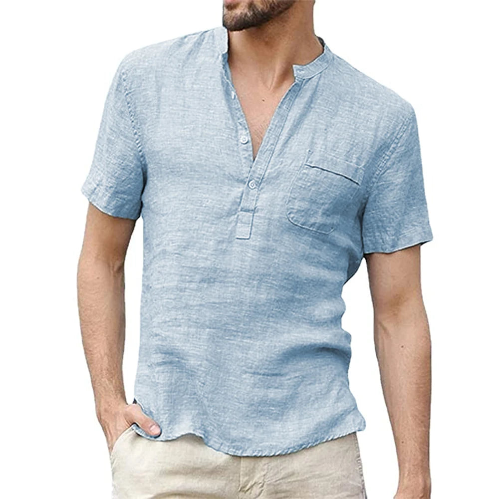 BreezeLite Linen-Cotton Summer Tee