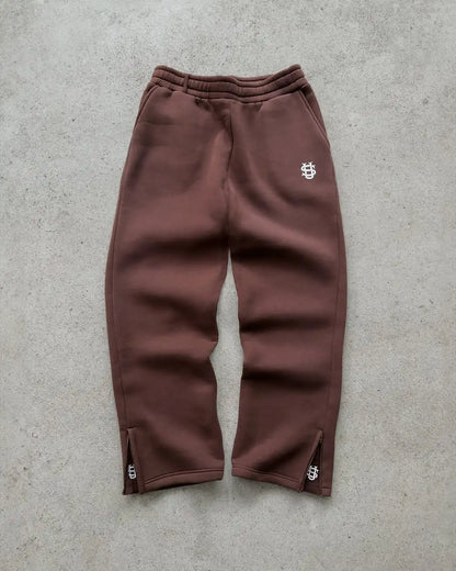 Y2K Embroidered Wide-Leg Street Joggers