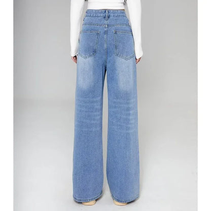 RetroCore Wide-Leg Vintage Denim Jeans