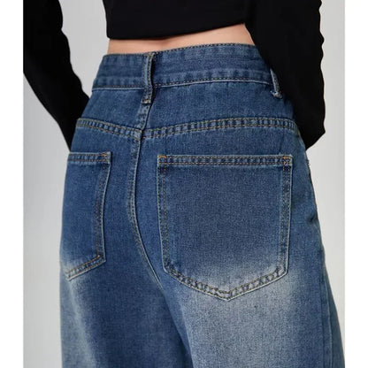 RetroCore Wide-Leg Vintage Denim Jeans
