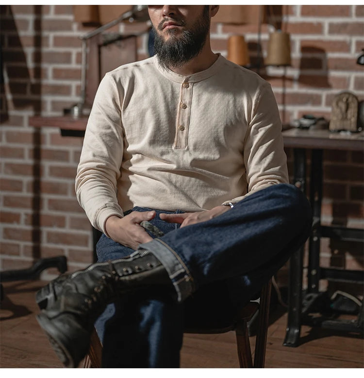 Bronson Heritage 350G Heavyweight Henley
