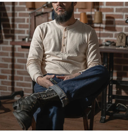 Bronson Heritage 350G Heavyweight Henley